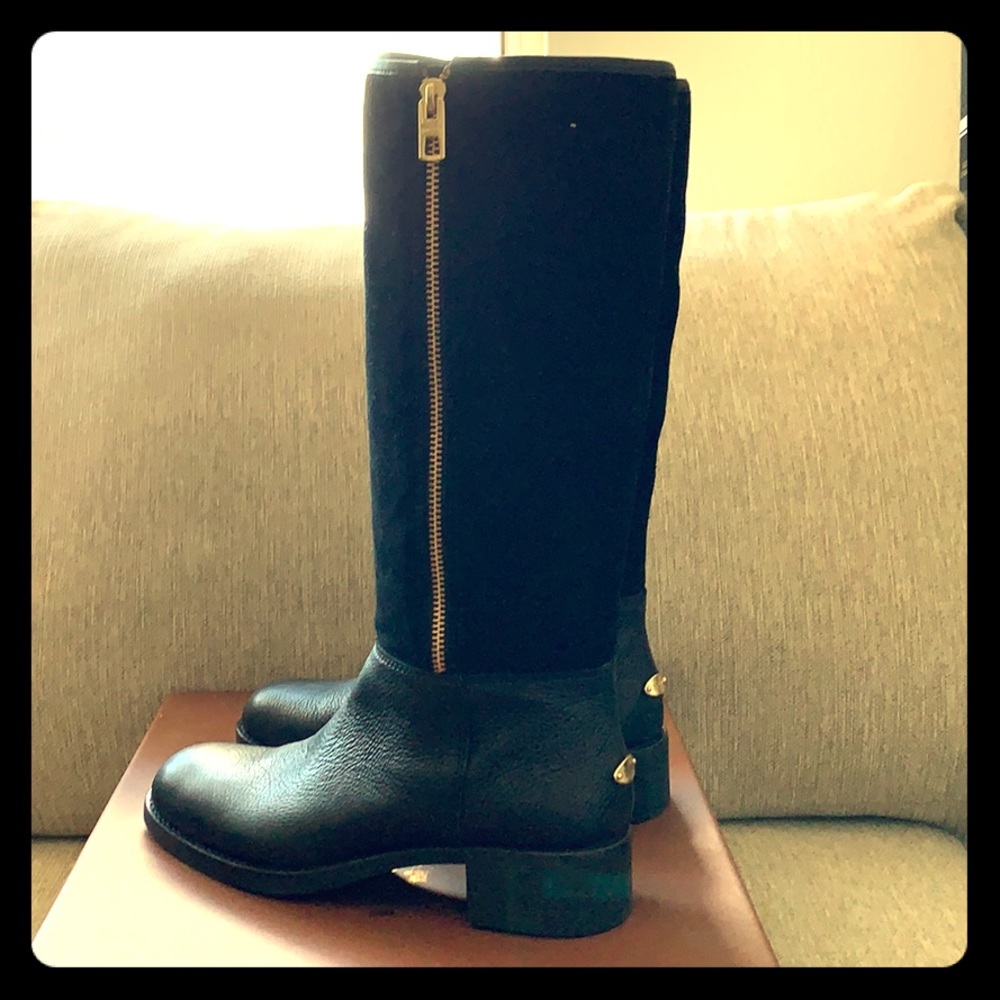 Coach Black Boots Leather/Shirling